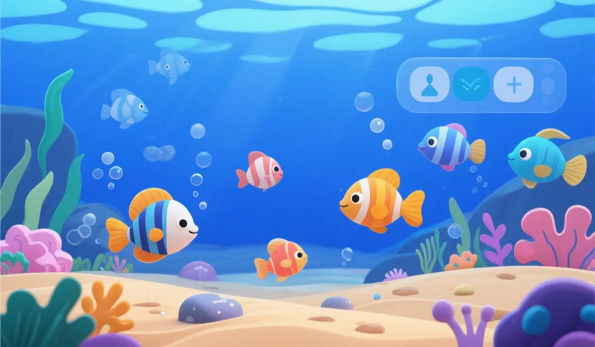 捕鱼场景示意图